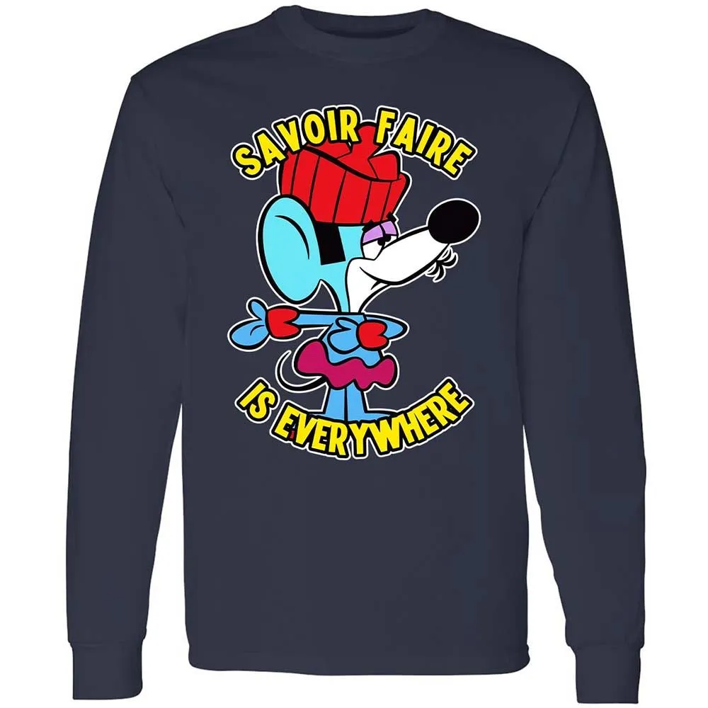 Long Sleeve T-Shirt - PRU1SJ6K - Navy - 2