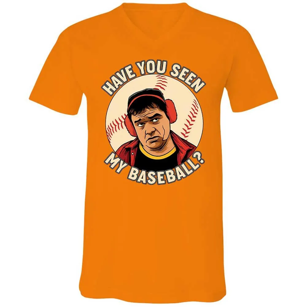 Unisex V-Neck T-Shirt - CQKT4F2S - Orange - 7