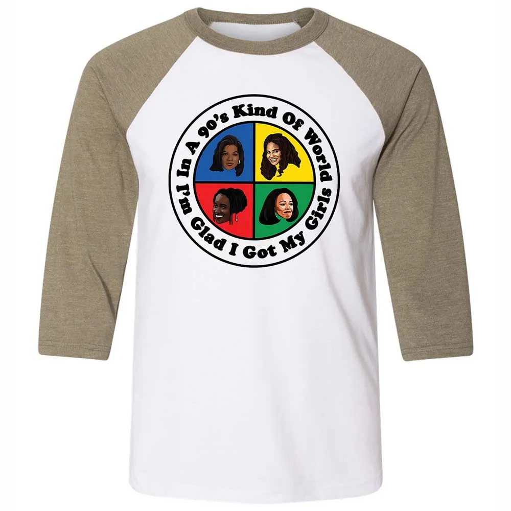 Unisex 3/4 Baseball Tee - NU8Y7QUH - White/Heather Olive - 4