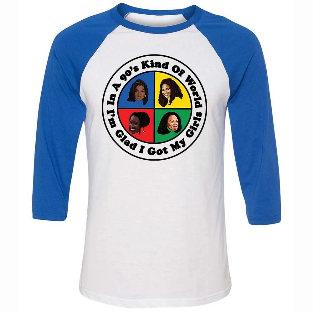 Unisex 3/4 Baseball Tee - NU8Y7QUH - White/True Royal - 10