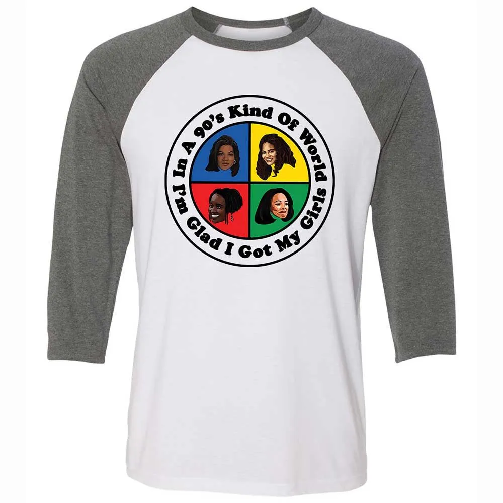 Unisex 3/4 Baseball Tee - NU8Y7QUH - White/Deep Heather - 11