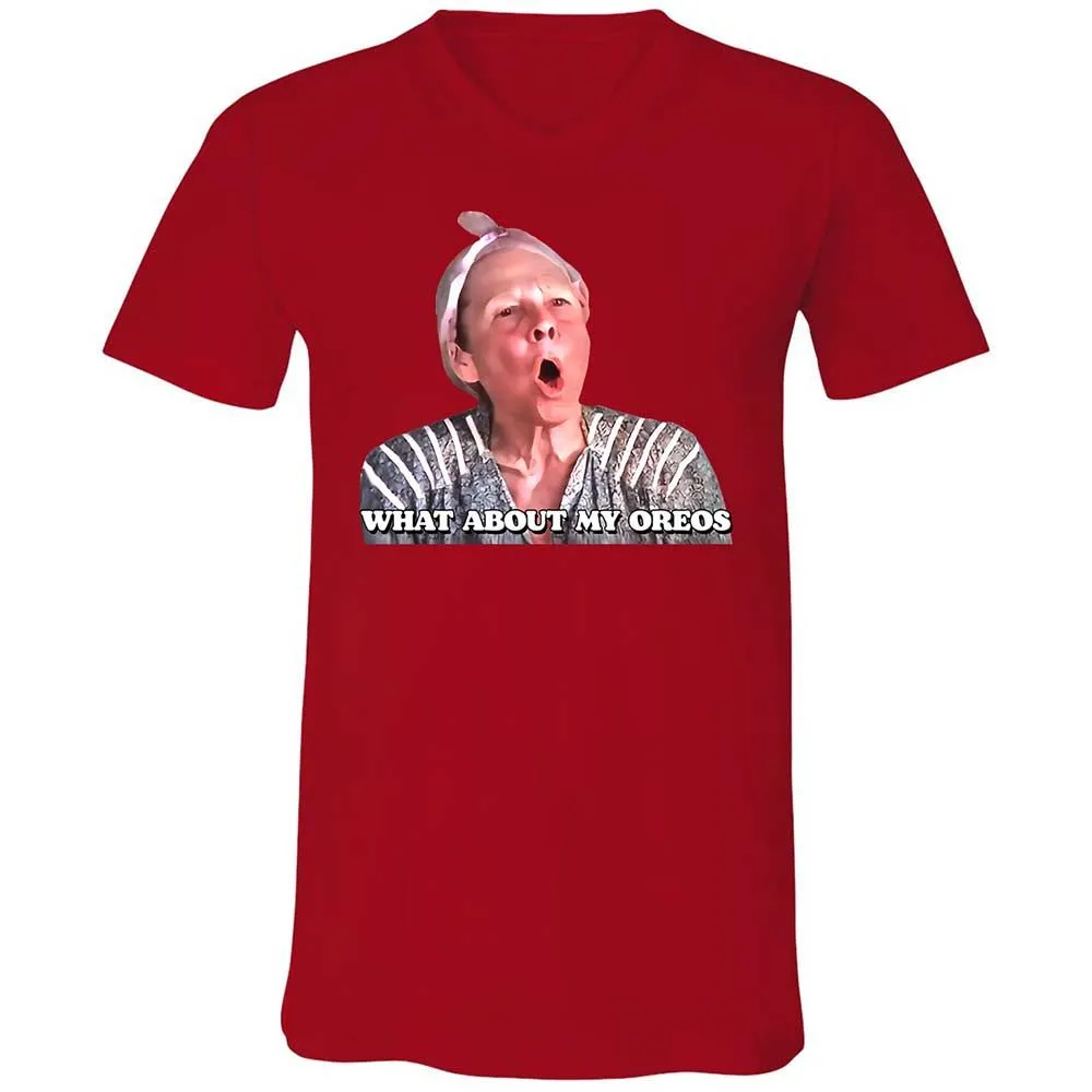 Unisex V-Neck T-Shirt - L5KUWDVC - Red - 5