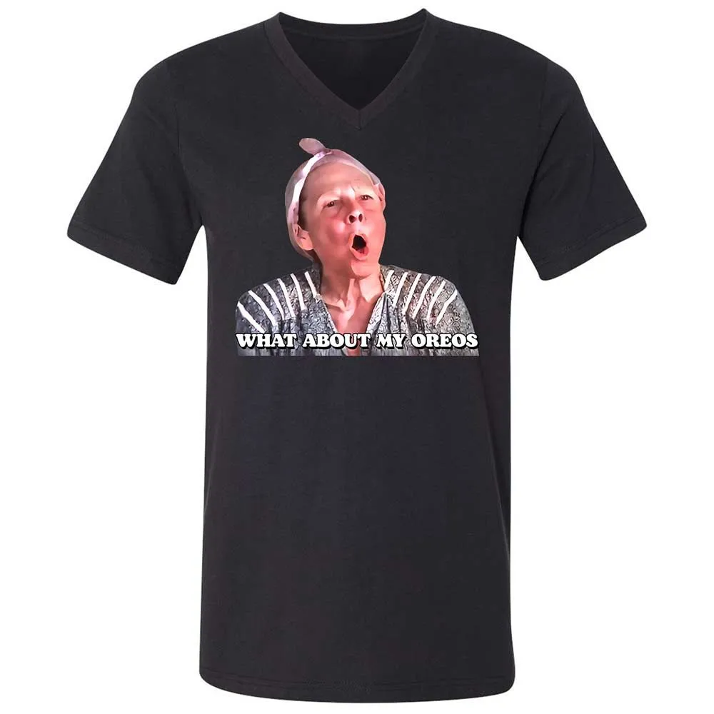 Unisex V-Neck T-Shirt - L5KUWDVC - Black - 11