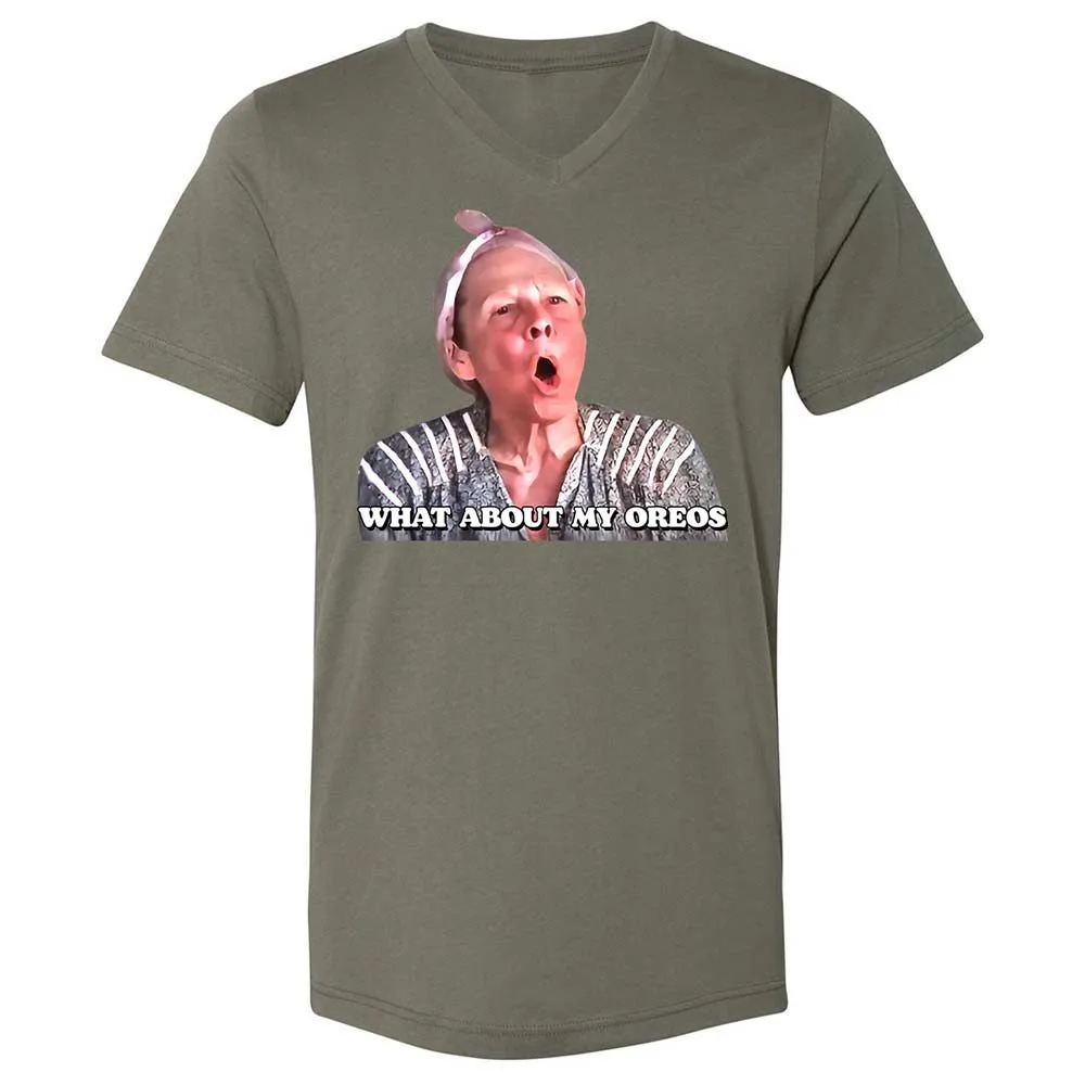 Unisex V-Neck T-Shirt - L5KUWDVC - Military Green - 15