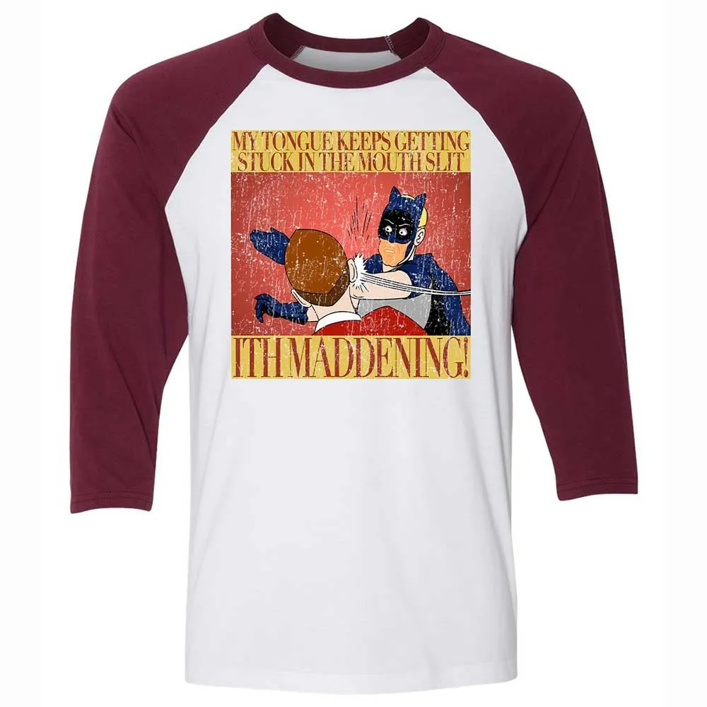 Unisex 3/4 Baseball Tee - AYEN4K66 - White/Maroon - 7