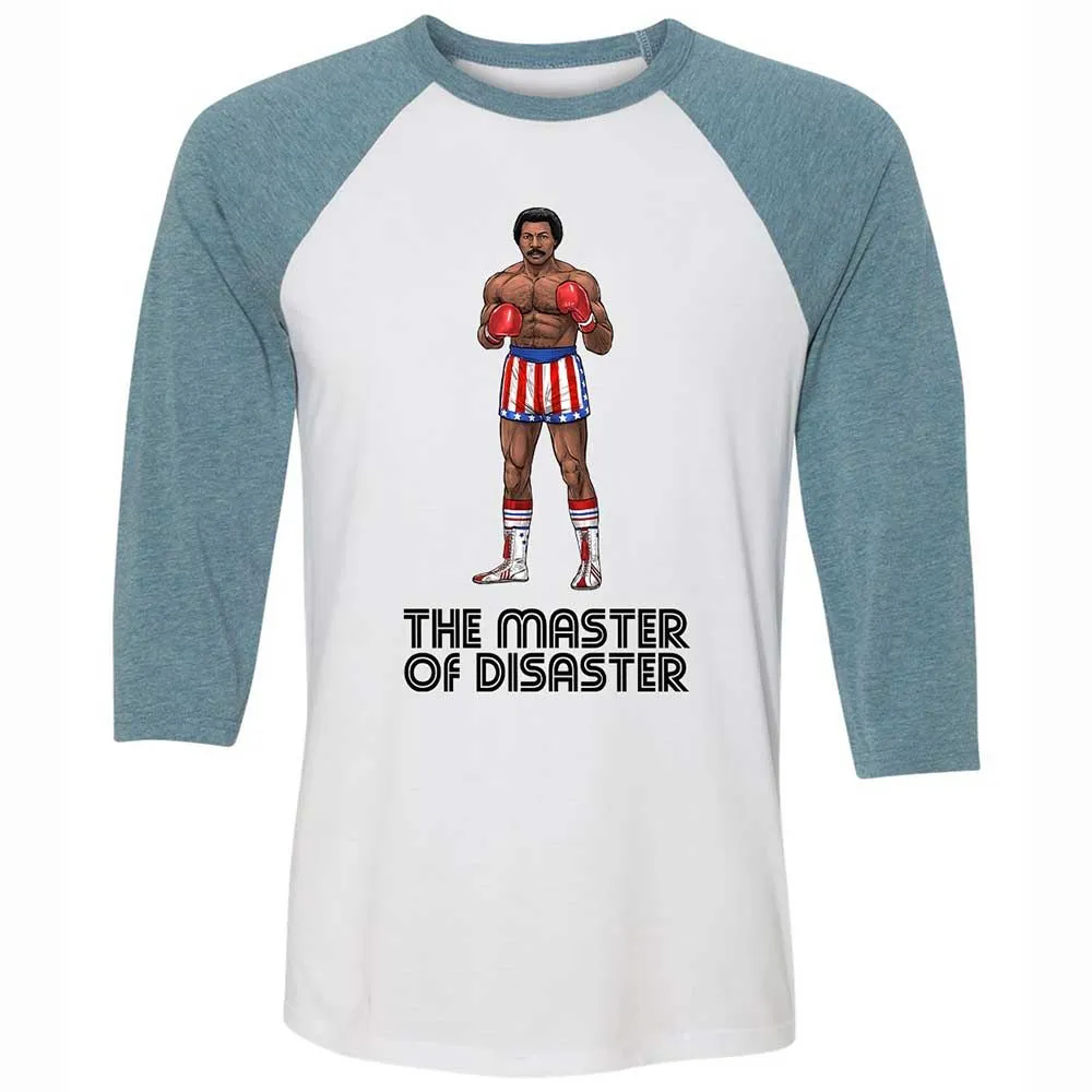 Unisex 3/4 Baseball Tee - CWBFW3L8 - White/Denim - 3
