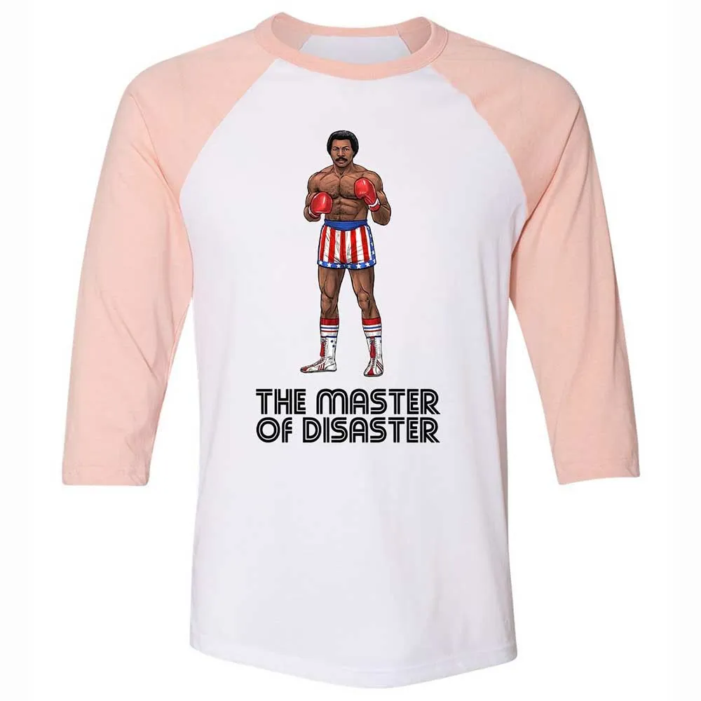 Unisex 3/4 Baseball Tee - CWBFW3L8 - White/Heather Peach - 5