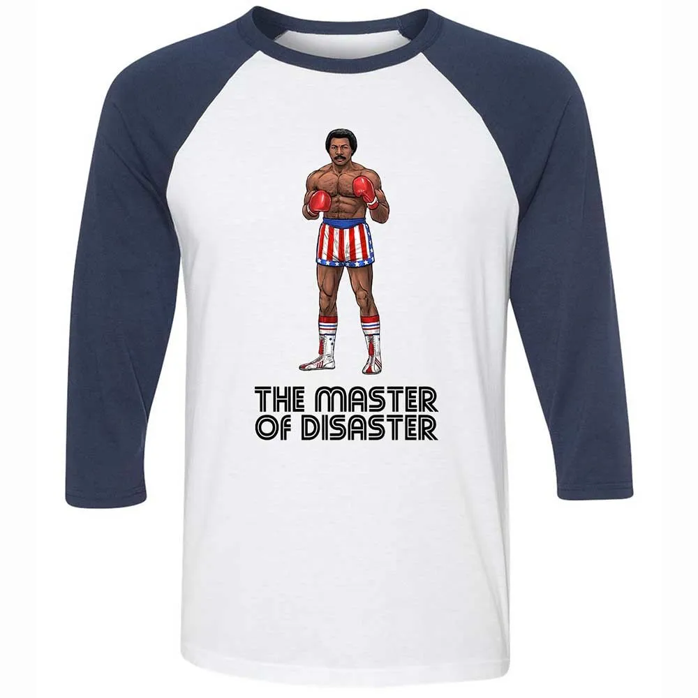 Unisex 3/4 Baseball Tee - CWBFW3L8 - White/Navy - 8