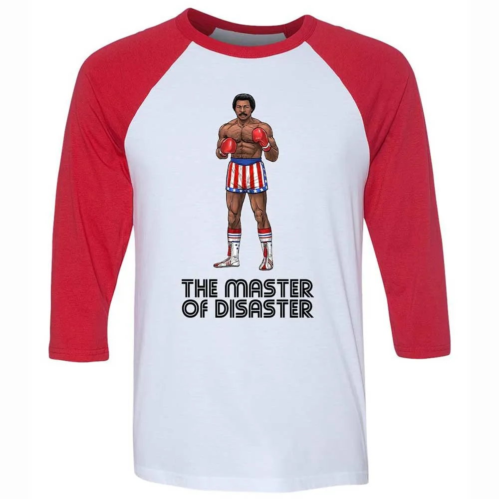 Unisex 3/4 Baseball Tee - CWBFW3L8 - White/Red - 9