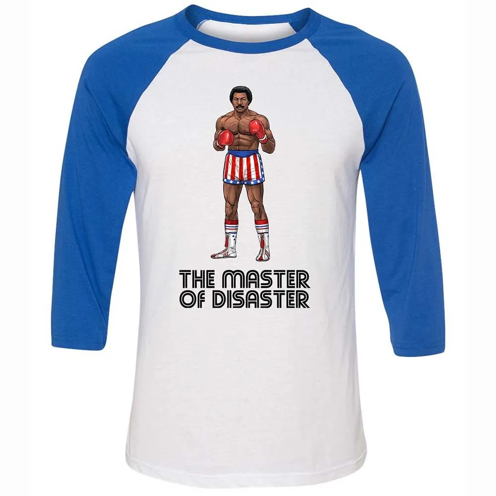 Unisex 3/4 Baseball Tee - CWBFW3L8 - White/True Royal - 10