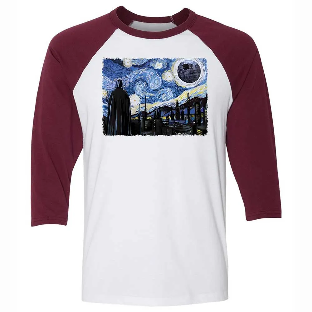 Unisex 3/4 Baseball Tee - 6Q4EQ1TC - White/Maroon - 7