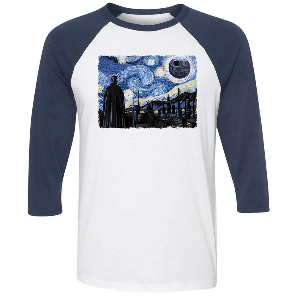 Unisex 3/4 Baseball Tee - 6Q4EQ1TC - White/Navy - 8