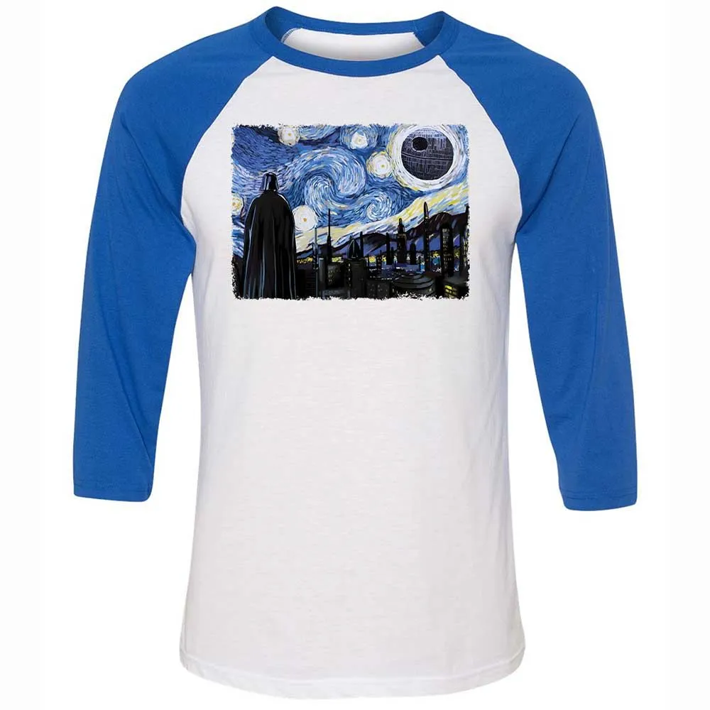 Unisex 3/4 Baseball Tee - 6Q4EQ1TC - White/True Royal - 10