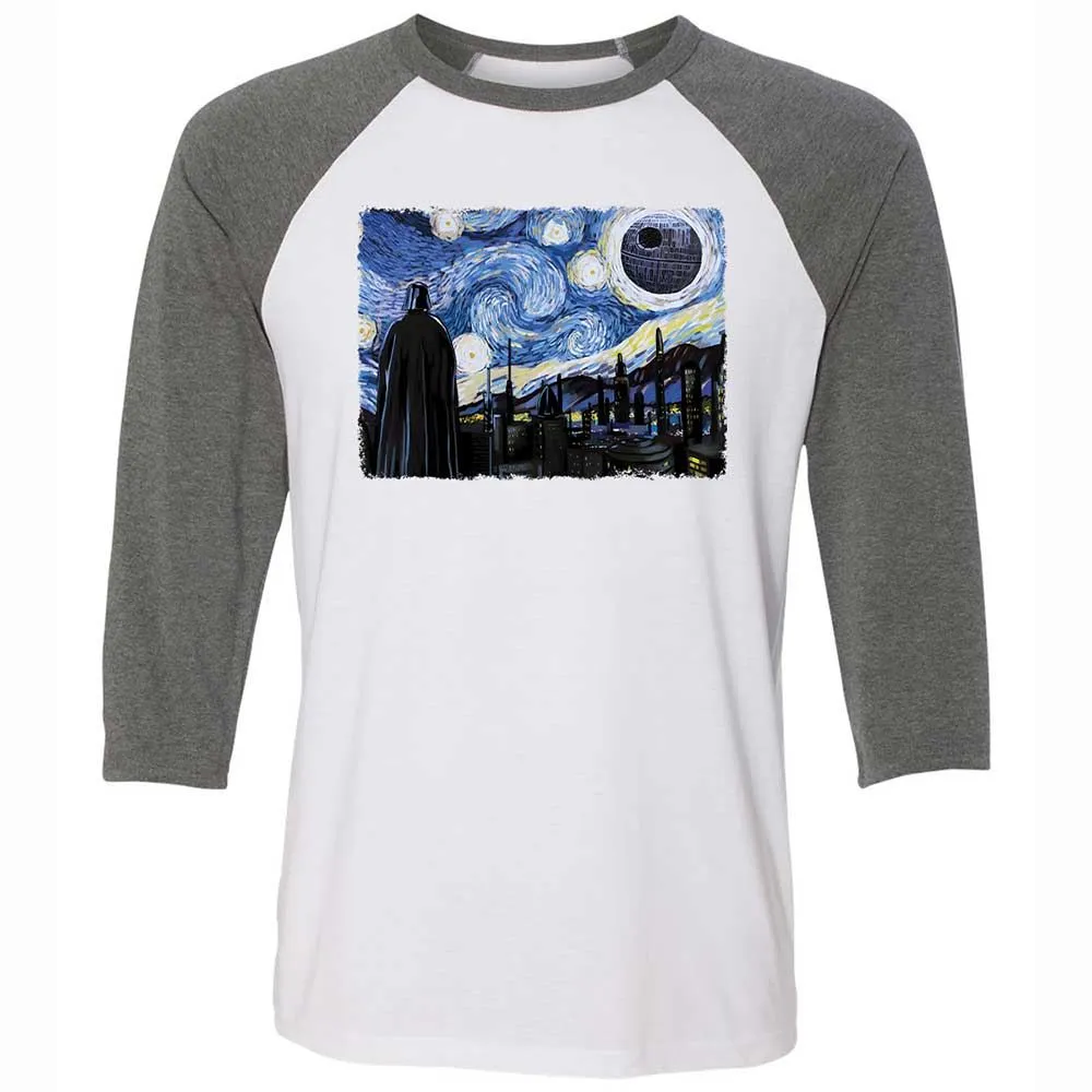 Unisex 3/4 Baseball Tee - 6Q4EQ1TC - White/Deep Heather - 11