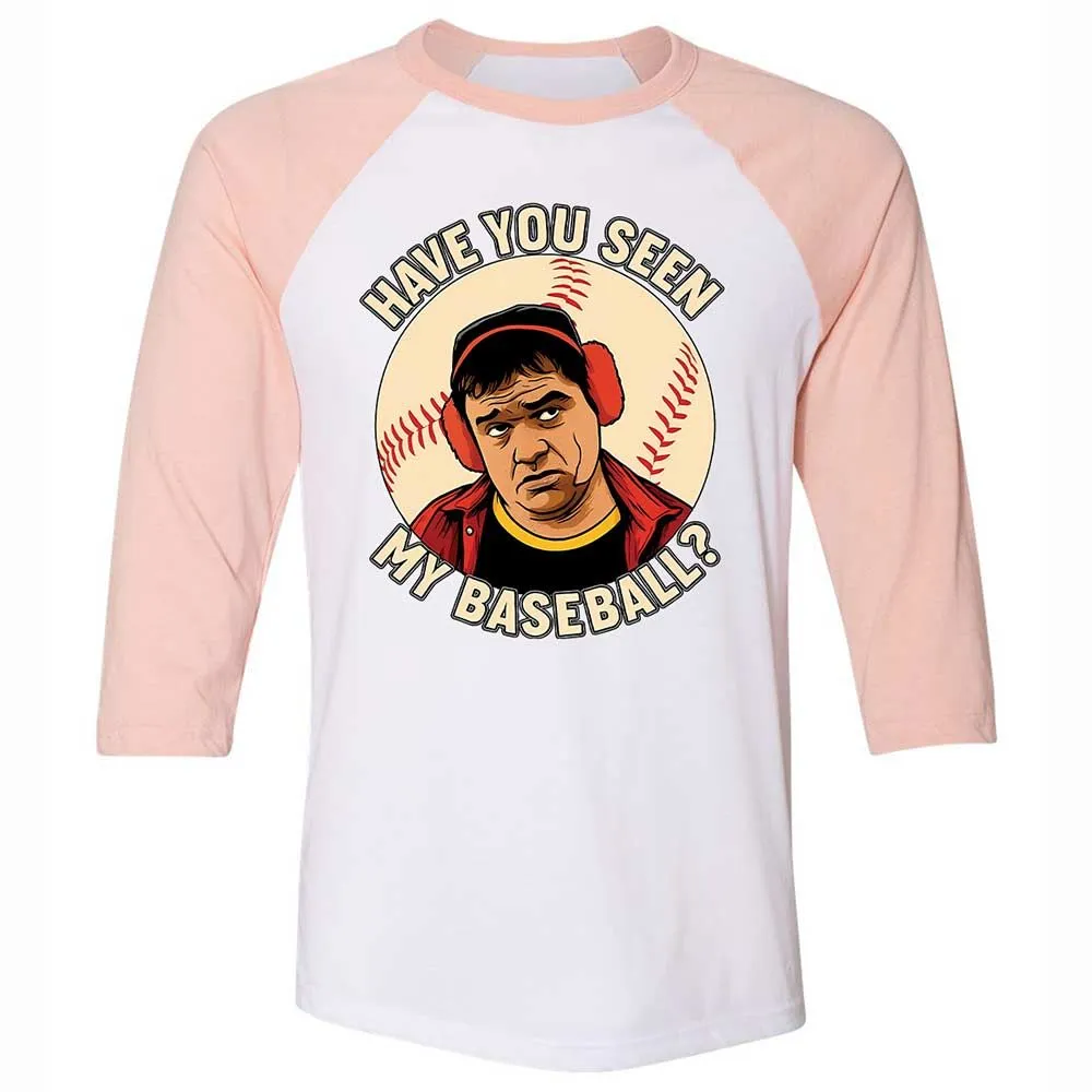 Unisex 3/4 Baseball Tee - NC23W94V - White/Heather Peach - 5