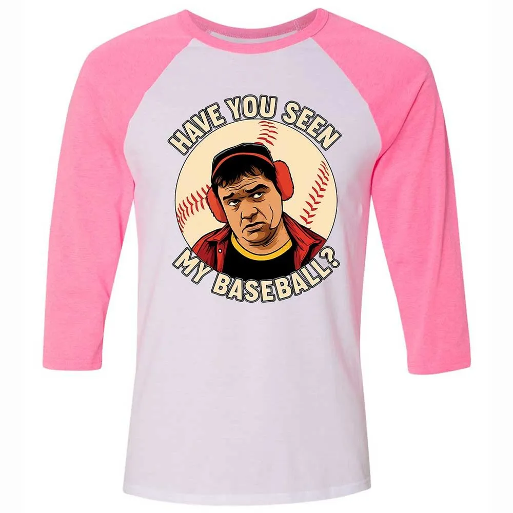 Unisex 3/4 Baseball Tee - NC23W94V - White/Neon Pink - 12