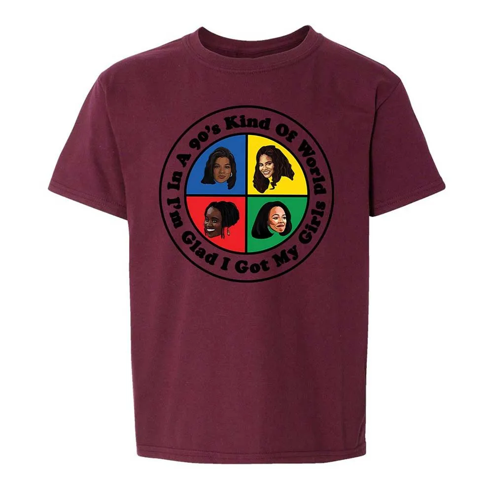 Kids T-Shirt - QB95K4WH - Maroon - 19