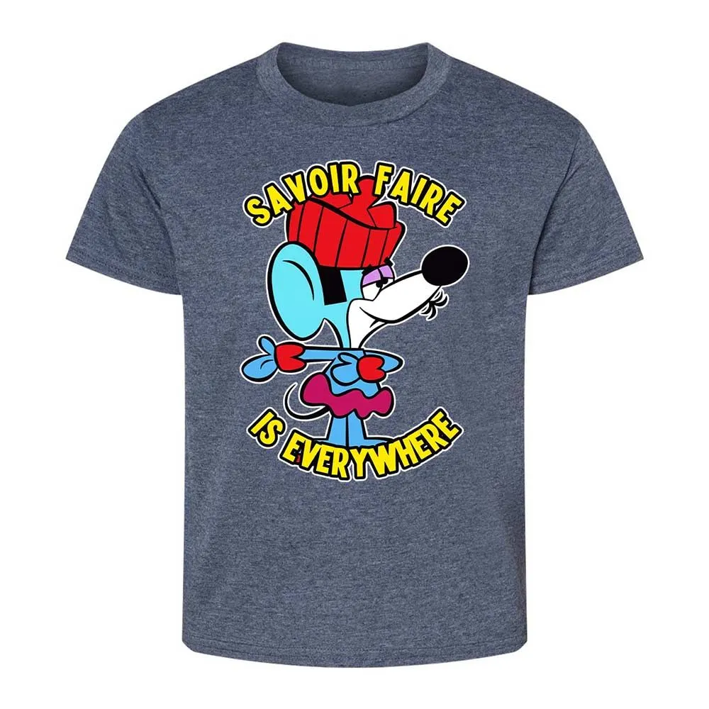 Kids T-Shirt - 4D9FKZ2J - Heather Navy - 9
