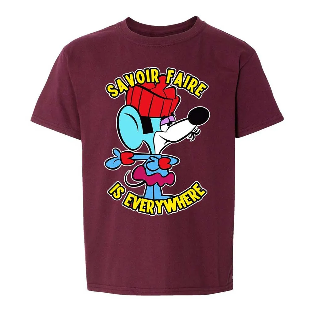 Kids T-Shirt - 4D9FKZ2J - Maroon - 14