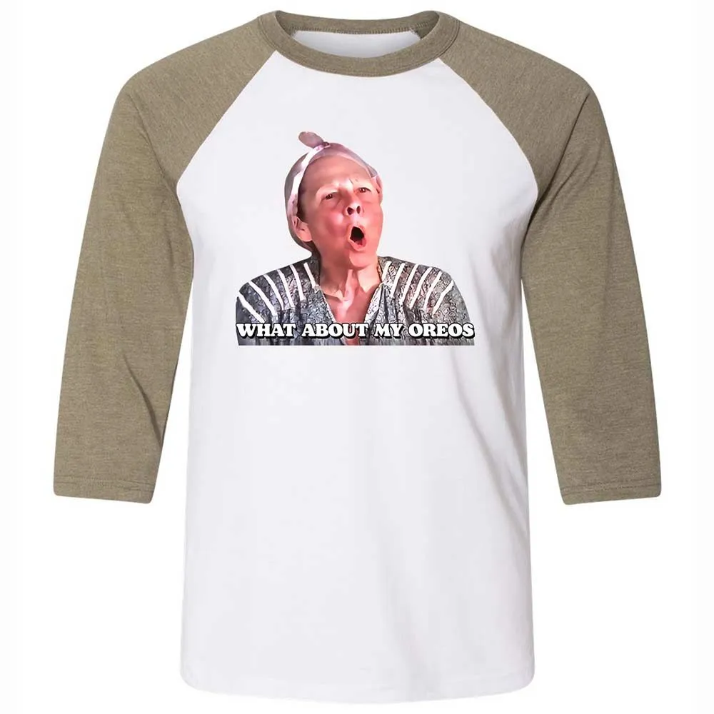 Unisex 3/4 Baseball Tee - 4GQYP4NS - White/Heather Olive - 4
