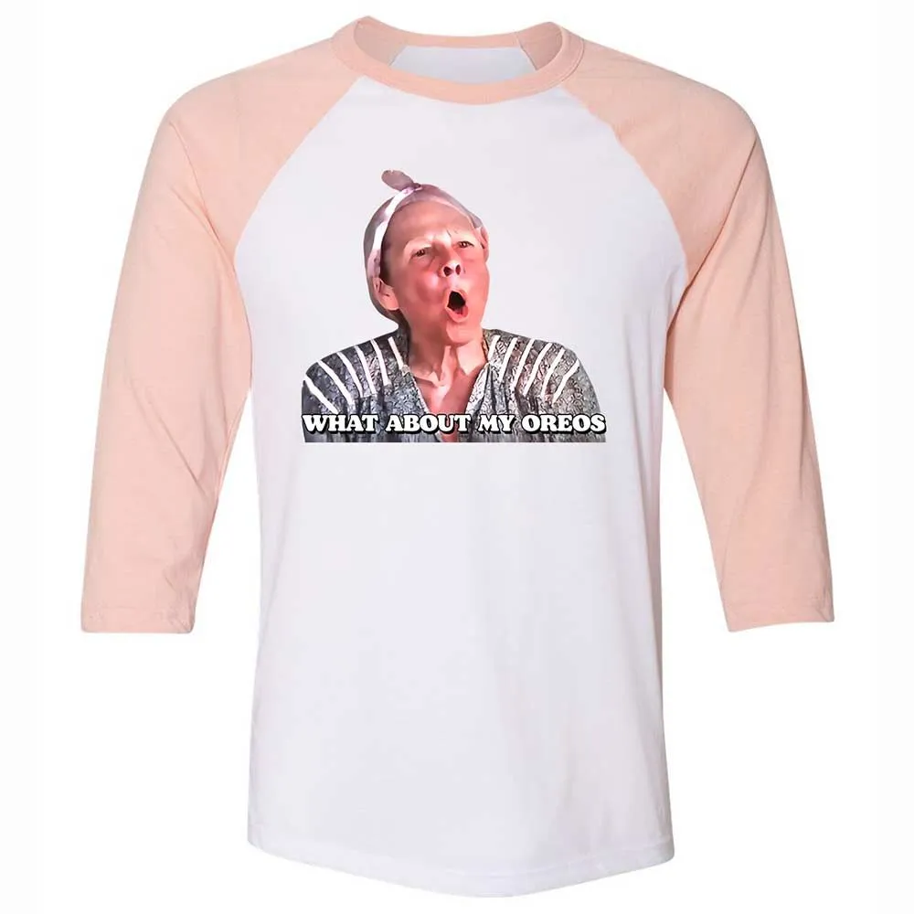 Unisex 3/4 Baseball Tee - 4GQYP4NS - White/Heather Peach - 5