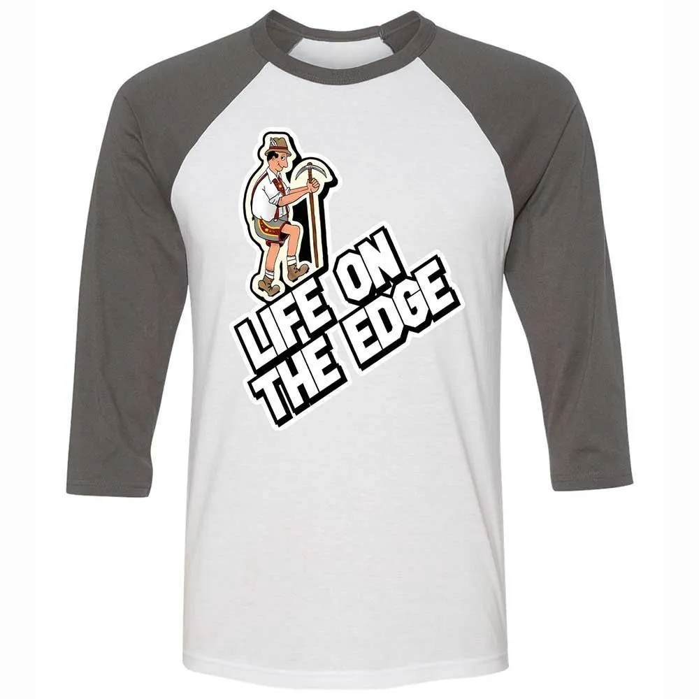 Unisex 3/4 Baseball Tee - CPBM3X4K - White/Asphalt - 2