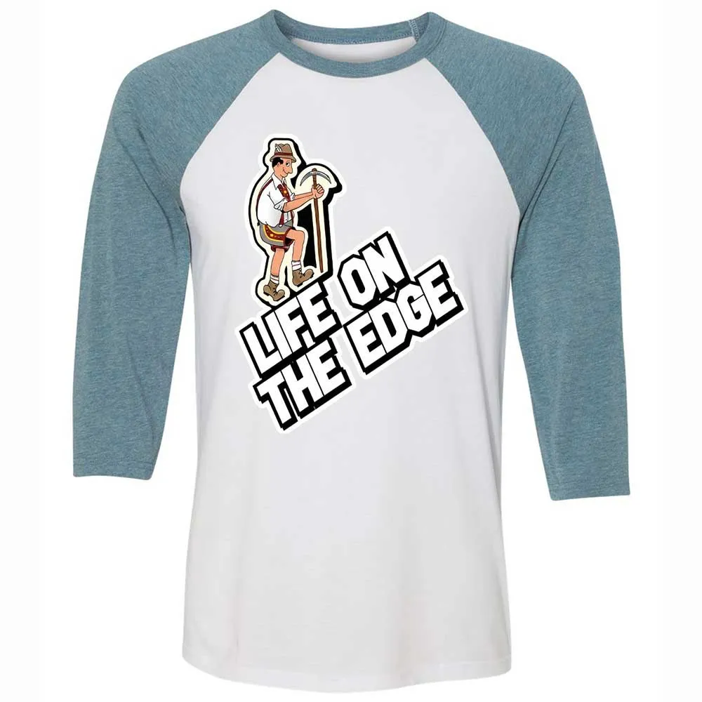Unisex 3/4 Baseball Tee - CPBM3X4K - White/Denim - 3