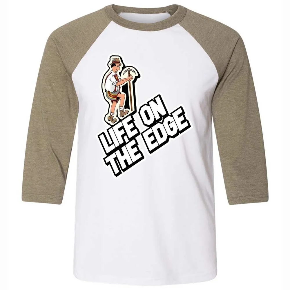 Unisex 3/4 Baseball Tee - CPBM3X4K - White/Heather Olive - 4