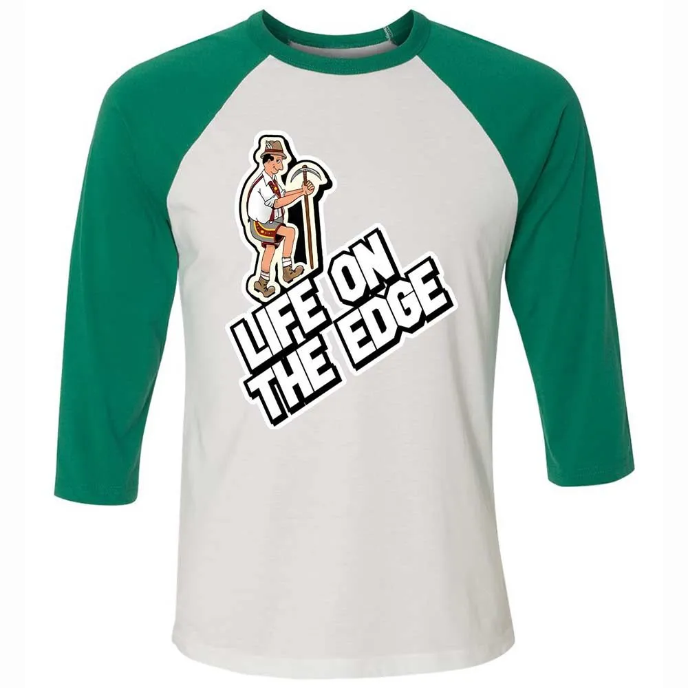 Unisex 3/4 Baseball Tee - CPBM3X4K - White/Kelly - 6