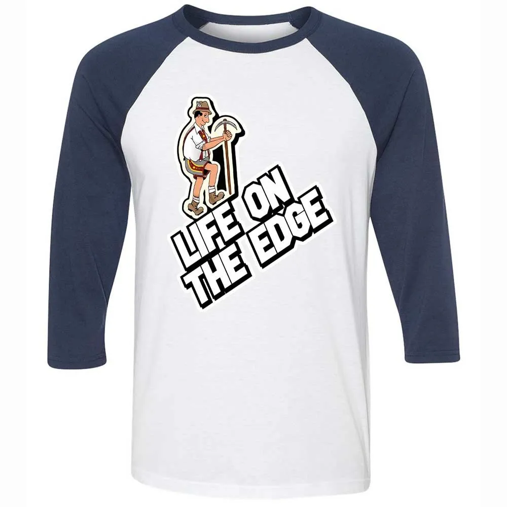 Unisex 3/4 Baseball Tee - CPBM3X4K - White/Navy - 8