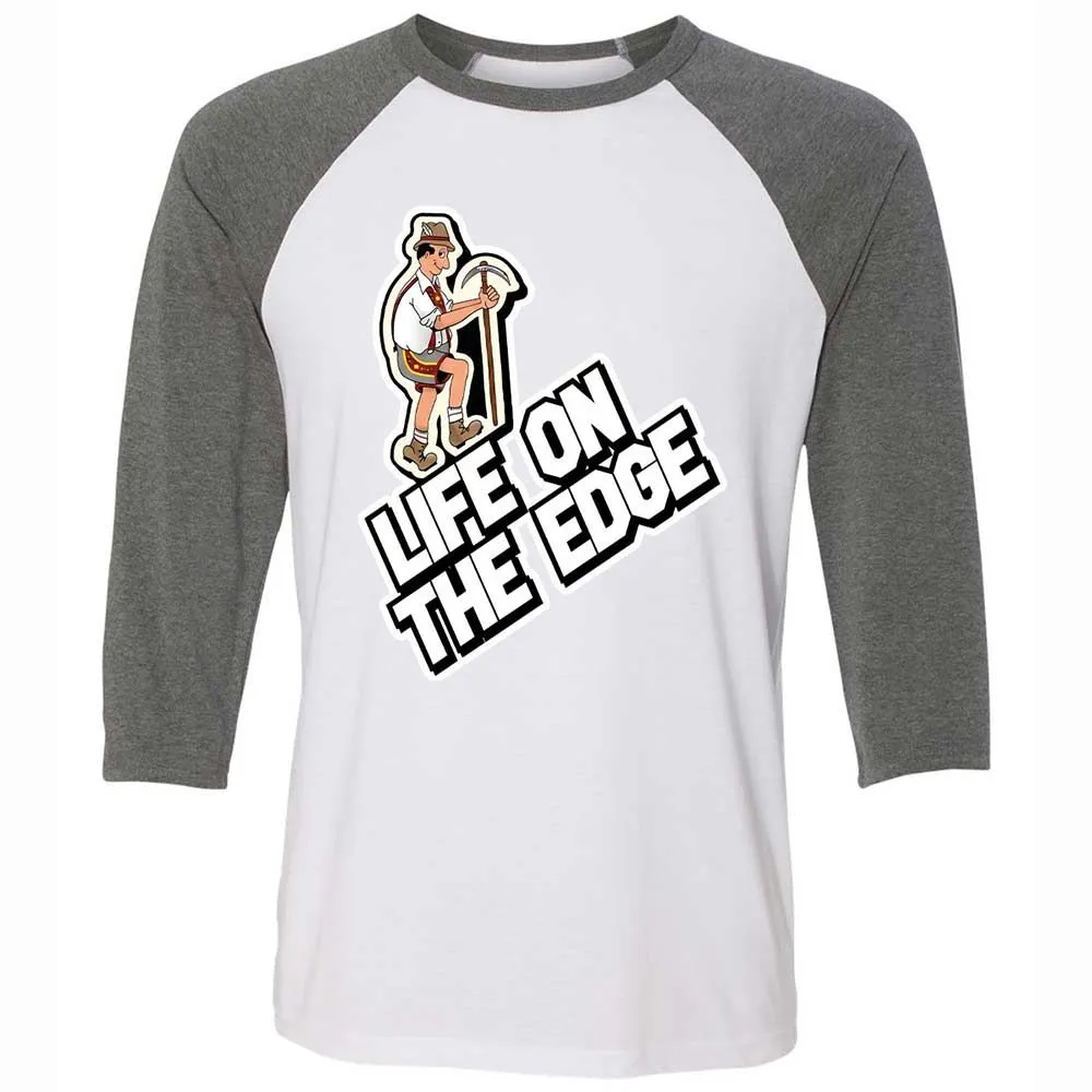 Unisex 3/4 Baseball Tee - CPBM3X4K - White/Deep Heather - 11