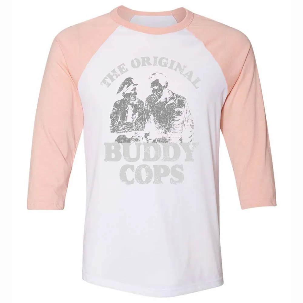 Unisex 3/4 Baseball Tee - B2WR34NK - White/Heather Peach - 5
