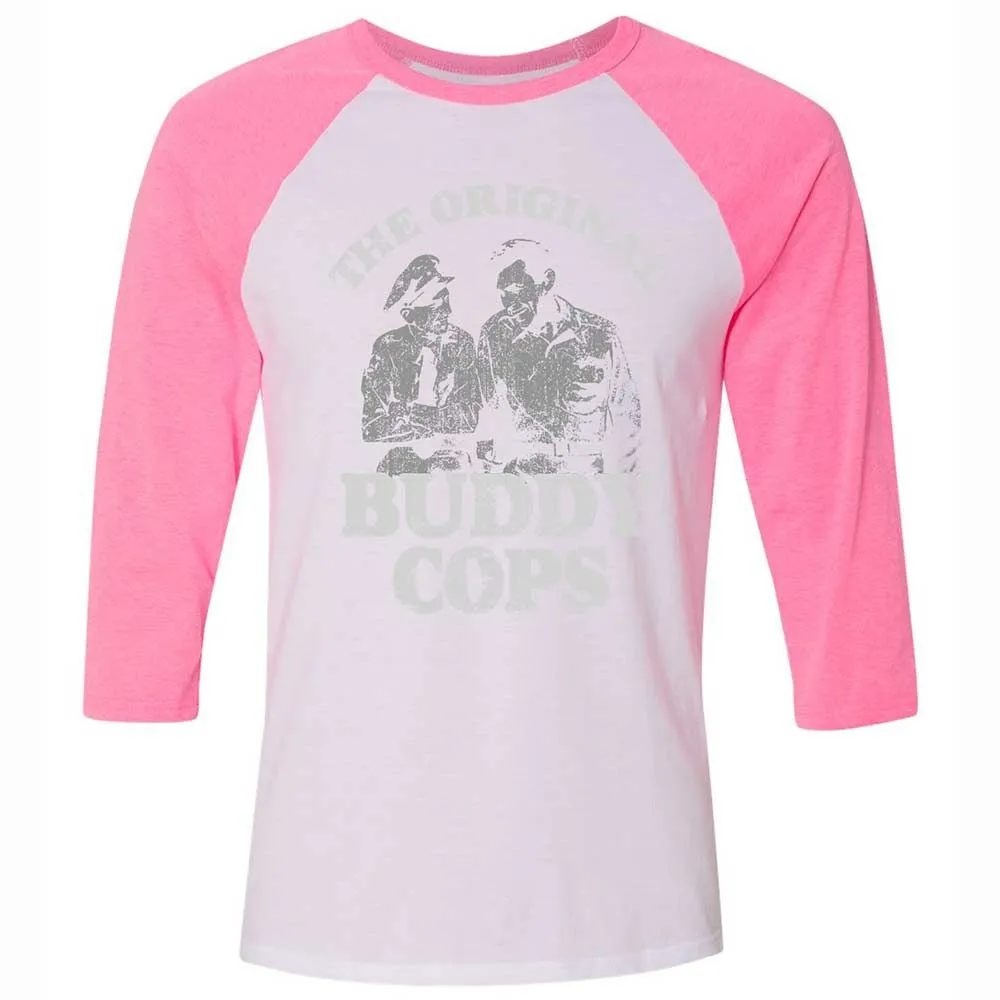 Unisex 3/4 Baseball Tee - B2WR34NK - White/Neon Pink - 12