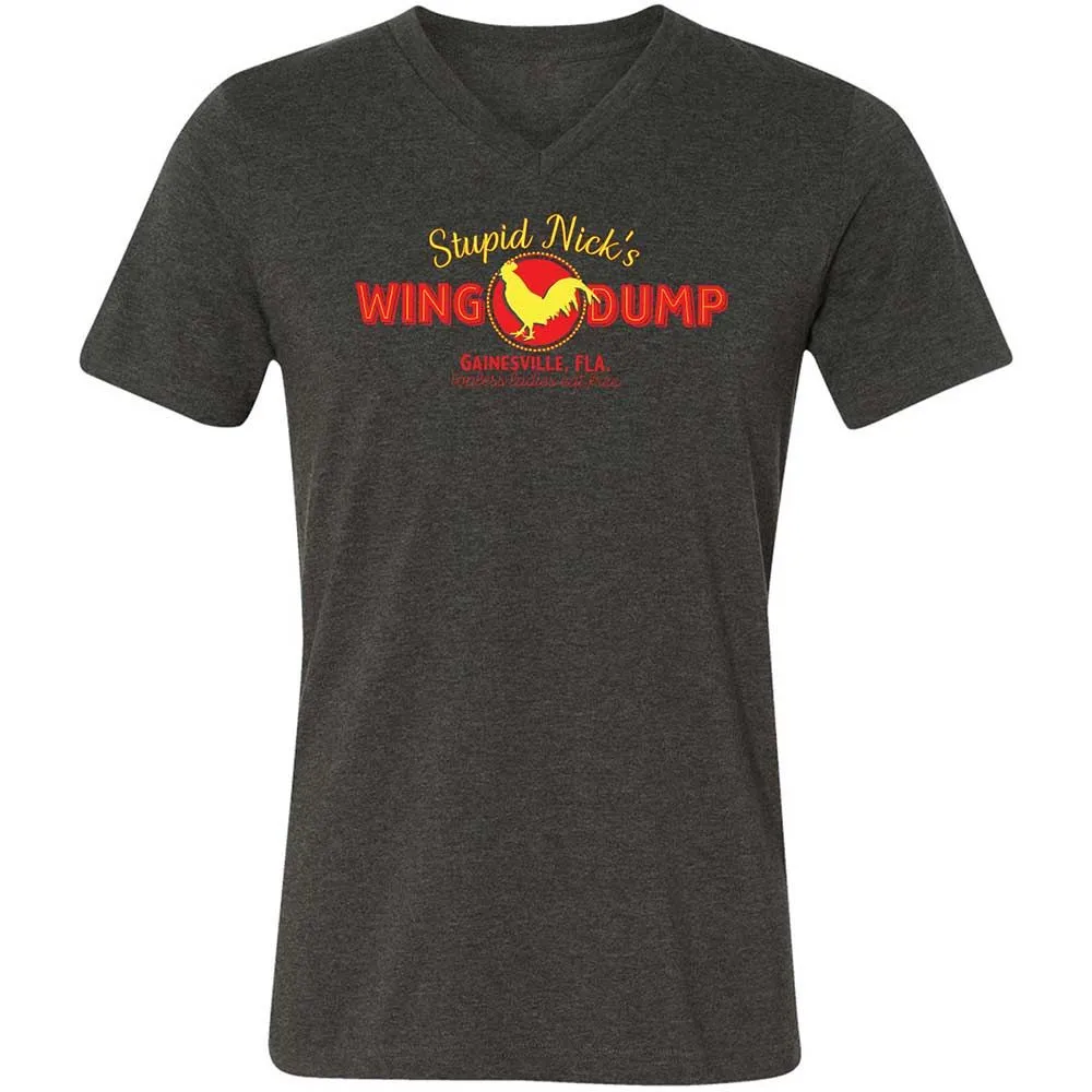 Stupid Nick's Wing Dump - Dark Grey Heather - 8