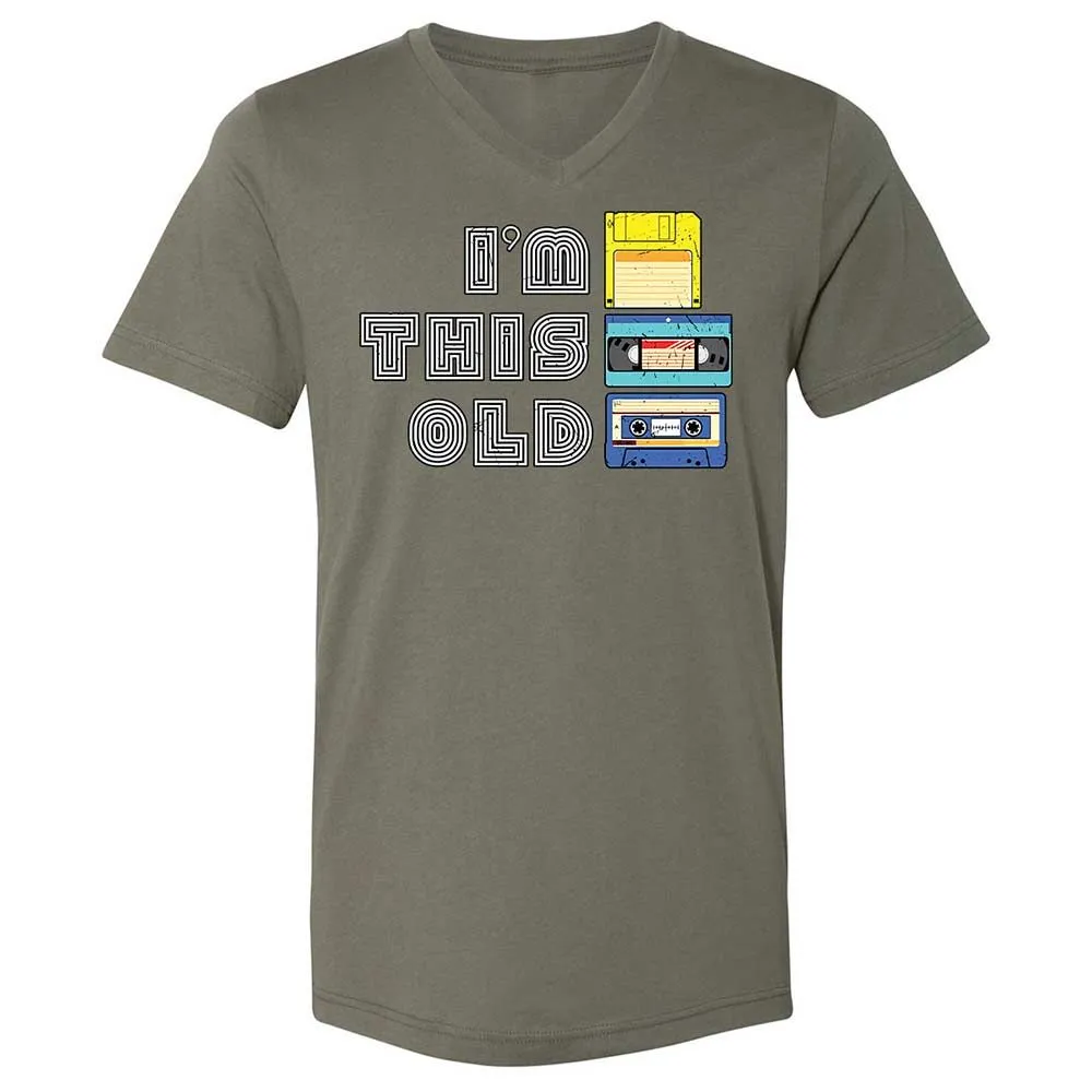 Unisex V-Neck T-Shirt - Black - Military Green - 11