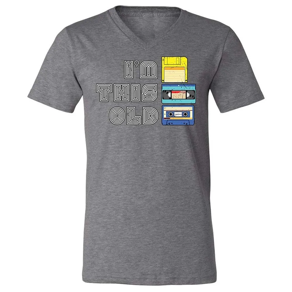 Unisex V-Neck T-Shirt - Black - Deep Heather - 14
