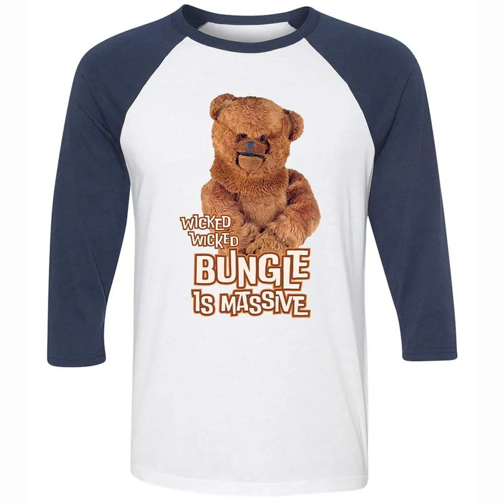 Unisex 3/4 Baseball Tee - MAHXAXBY - White/Navy - 8