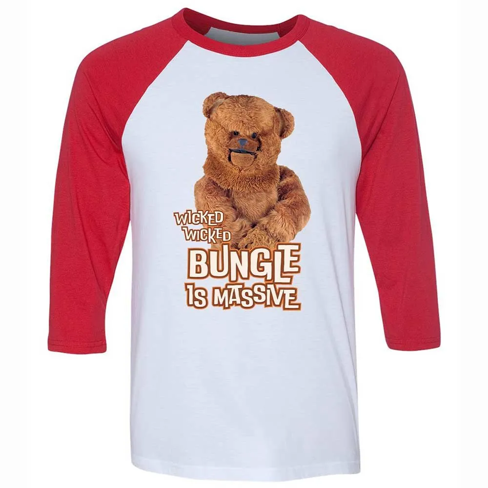 Unisex 3/4 Baseball Tee - MAHXAXBY - White/Red - 9