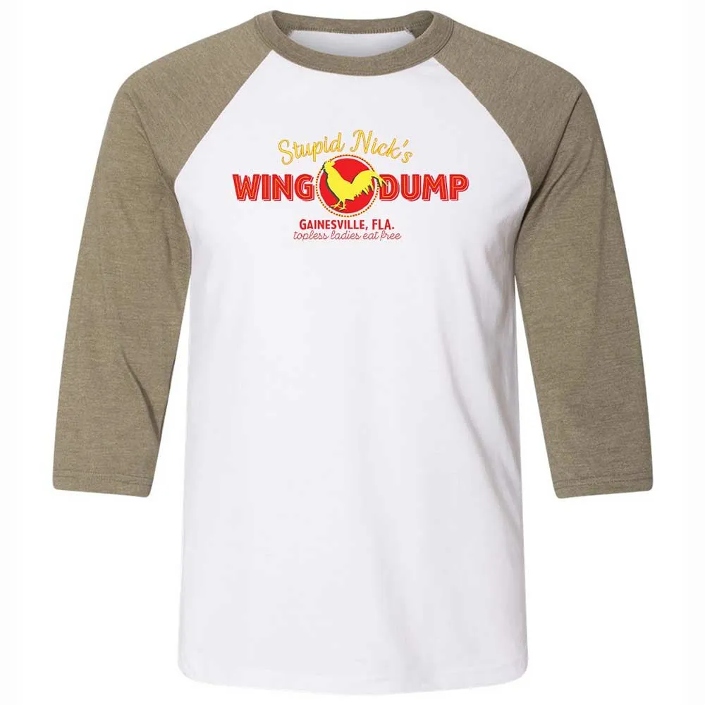 Stupid Nick's Wing Dump - White/Heather Olive - 4