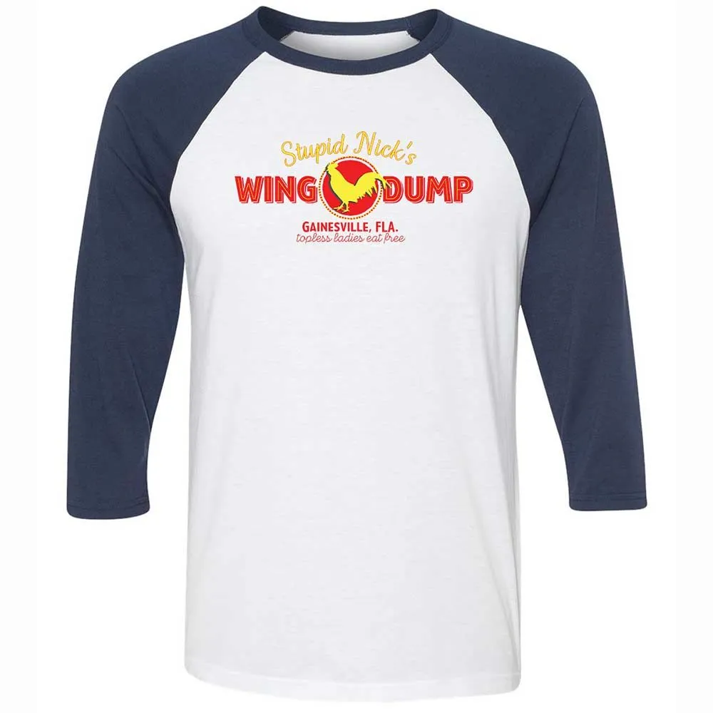 Stupid Nick's Wing Dump - White/Navy - 8