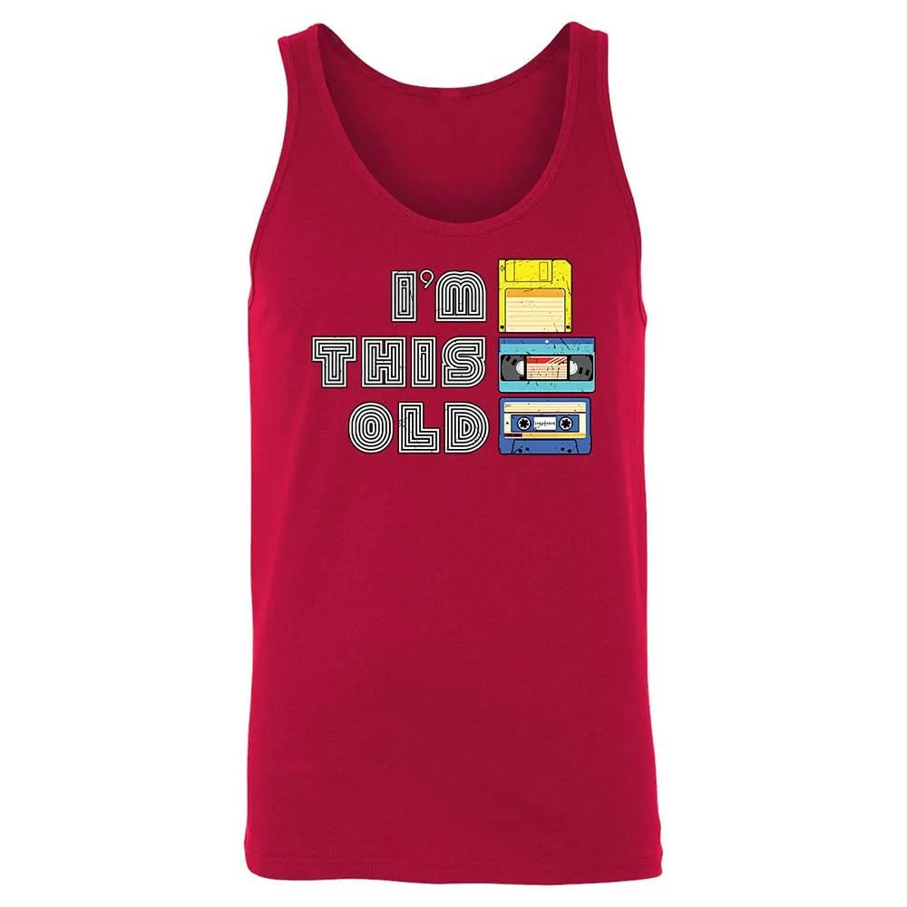 Unisex Jersey Tank - Black - Red - 6
