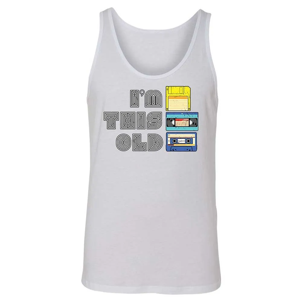 Unisex Jersey Tank - Black - White - 9