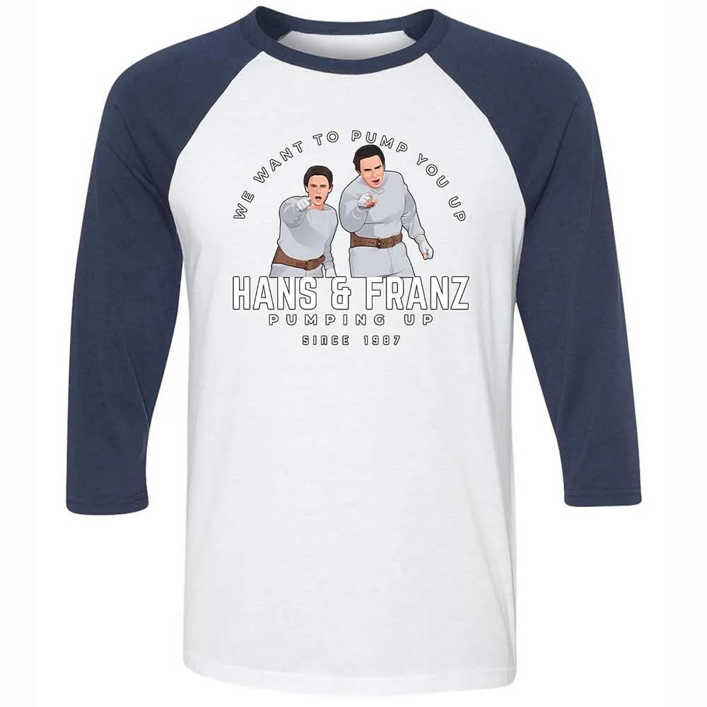 Unisex 3/4 Baseball Tee - UMXP4Y1E - White/Navy - 8