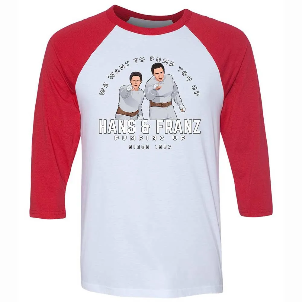 Unisex 3/4 Baseball Tee - UMXP4Y1E - White/Red - 9