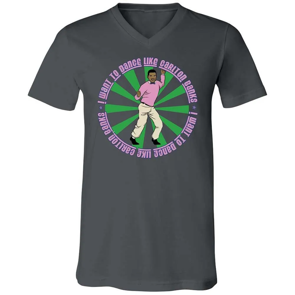 Unisex V-Neck T-Shirt - 6DALRHGL - Asphalt - 16