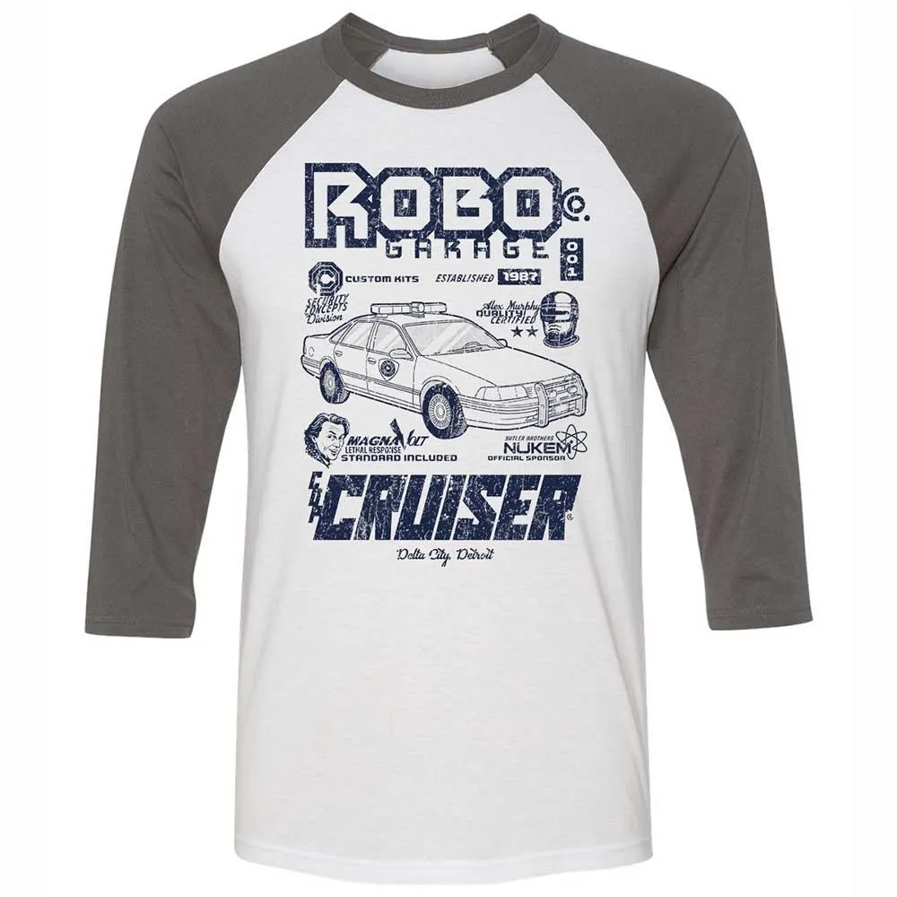 Unisex 3/4 Baseball Tee - 2RWS554W - White/Asphalt - 2