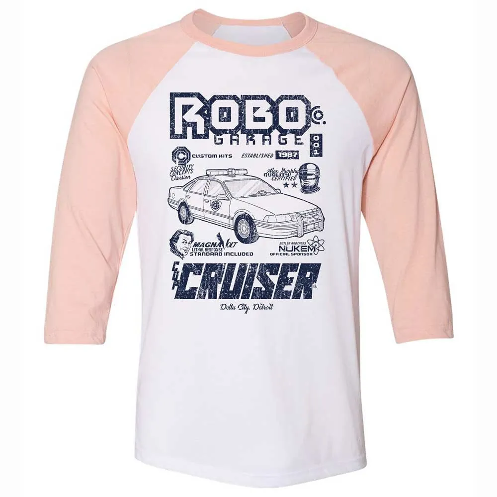 Unisex 3/4 Baseball Tee - 2RWS554W - White/Heather Peach - 5