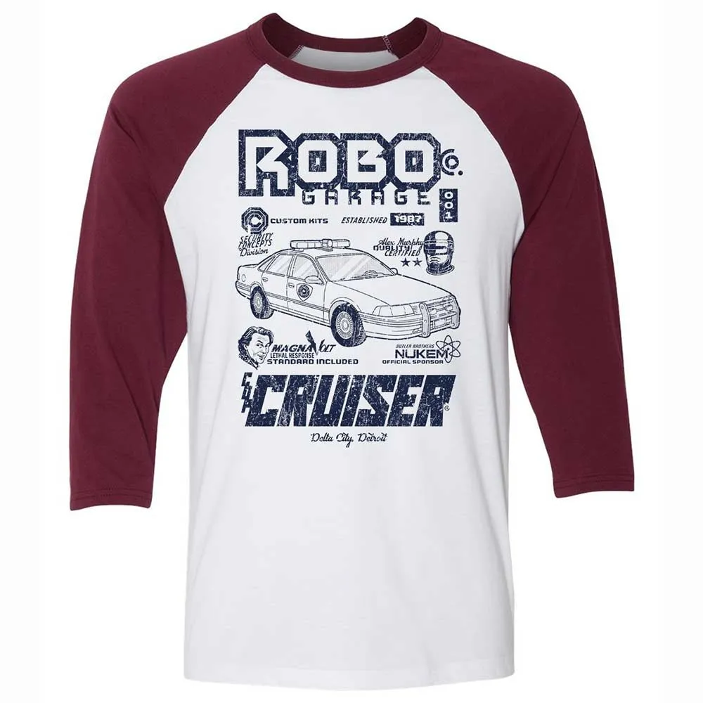 Unisex 3/4 Baseball Tee - 2RWS554W - White/Maroon - 7