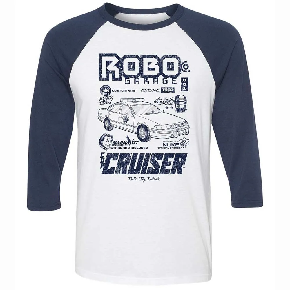 Unisex 3/4 Baseball Tee - 2RWS554W - White/Navy - 8