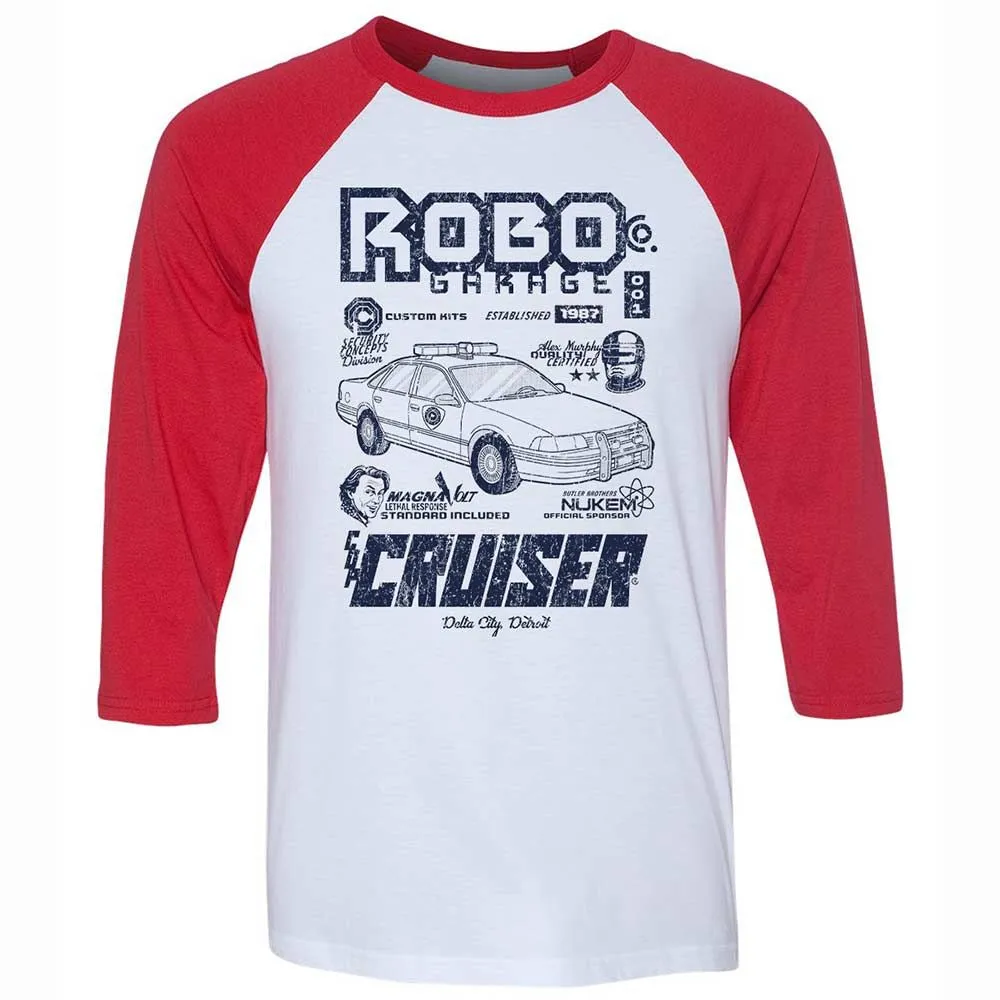 Unisex 3/4 Baseball Tee - 2RWS554W - White/Red - 9
